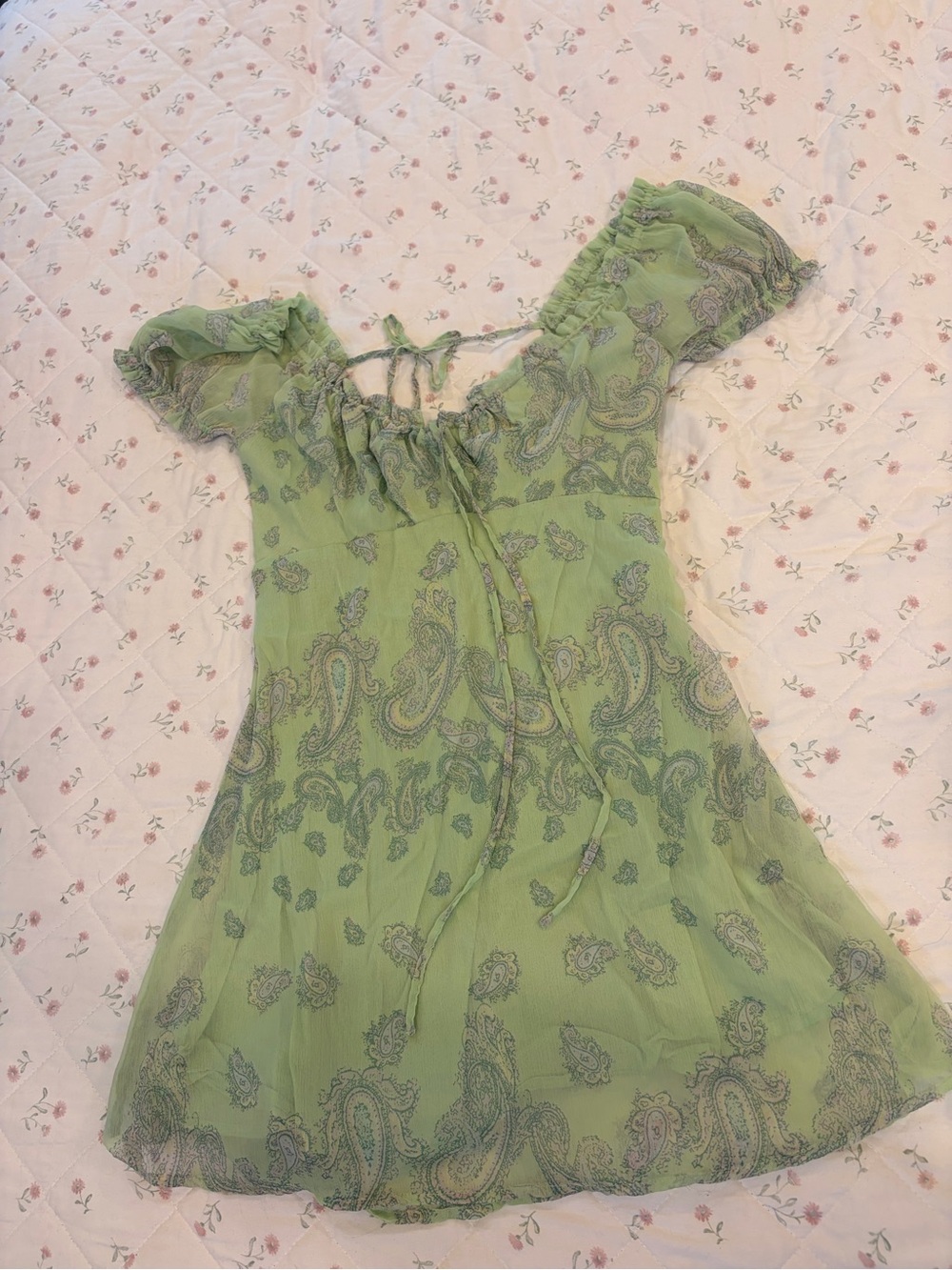 Urban Outfitters Light Green Paisley Dress